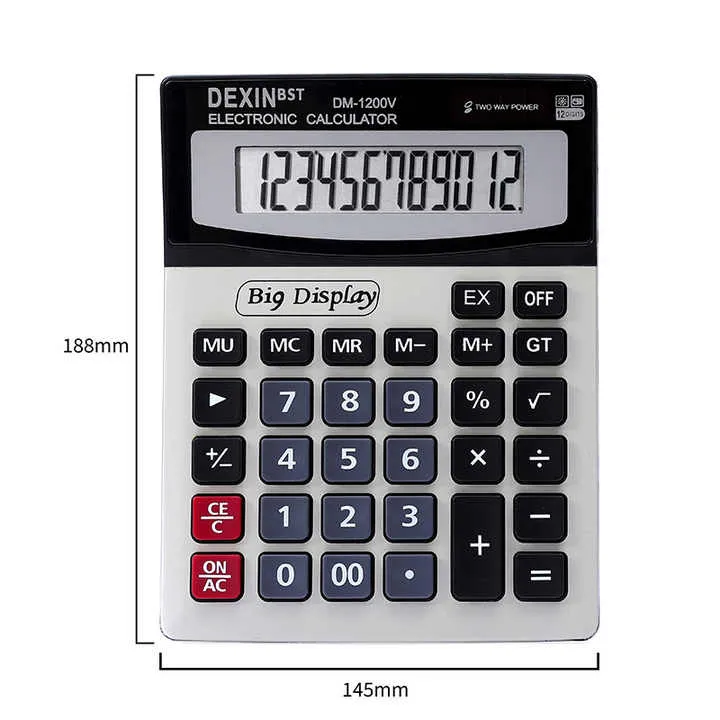 جهاز كمبيوتر مكتبي كبير 12 بت على الطراز . DM1200V Large 12-bit Scientific Desktop Calculator