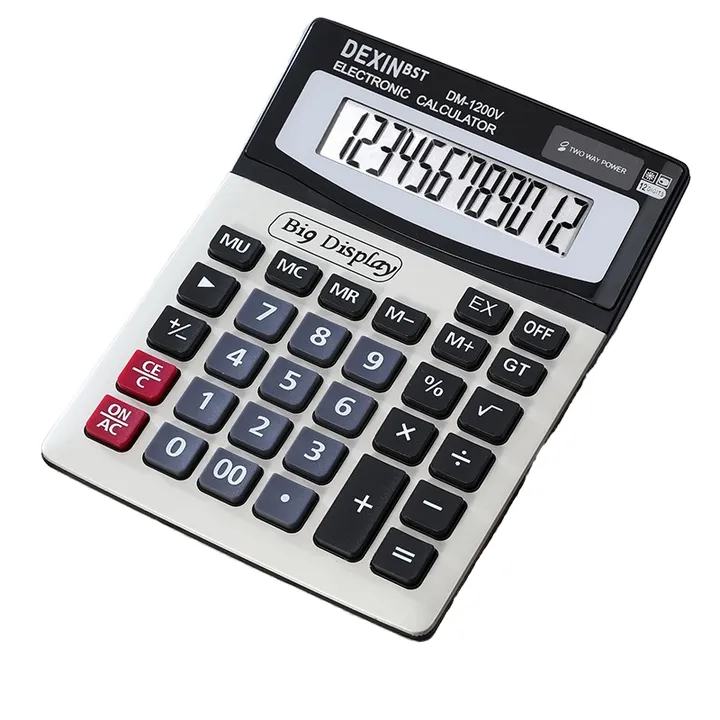 جهاز كمبيوتر مكتبي كبير 12 بت على الطراز . DM1200V Large 12-bit Scientific Desktop Calculator