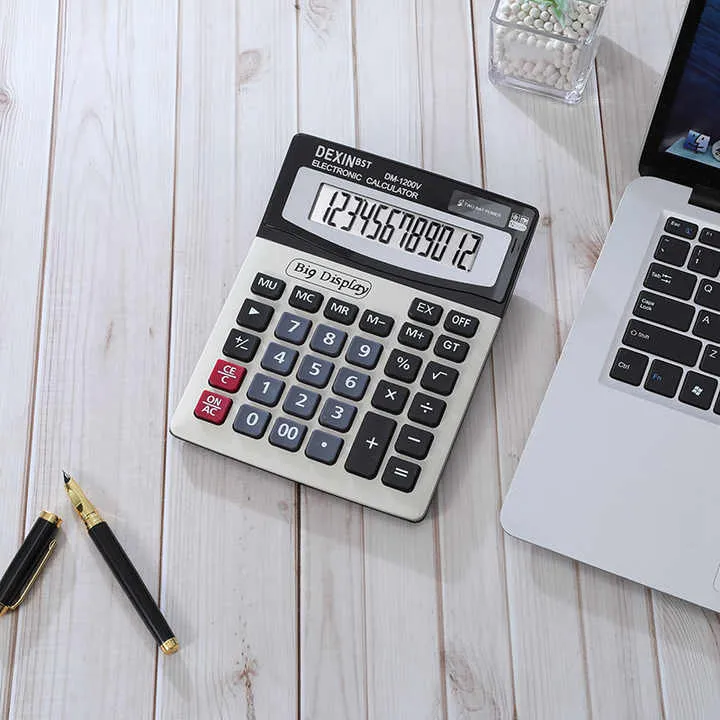 جهاز كمبيوتر مكتبي كبير 12 بت على الطراز . DM1200V Large 12-bit Scientific Desktop Calculator