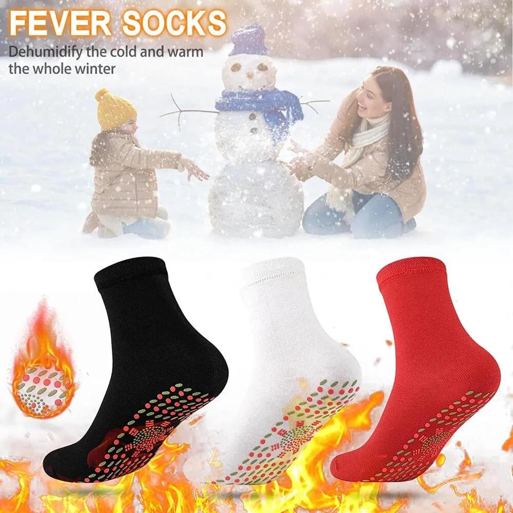 1-3 Pairs Tourmaline Magnetic Self Heating Therapy Pain Relief Sock