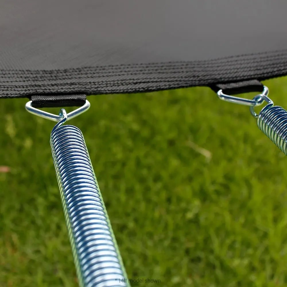 12ft Trampoline with Free Ladder, Spring Mat, Net, Safety Pad Cover, and Round Enclosure - Purple