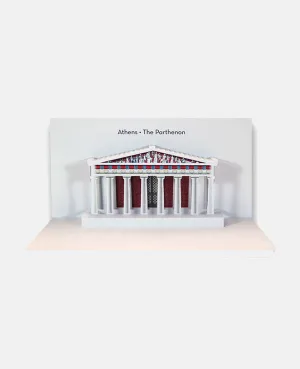 3D POP-UP CARD "PARTHENON WHITE