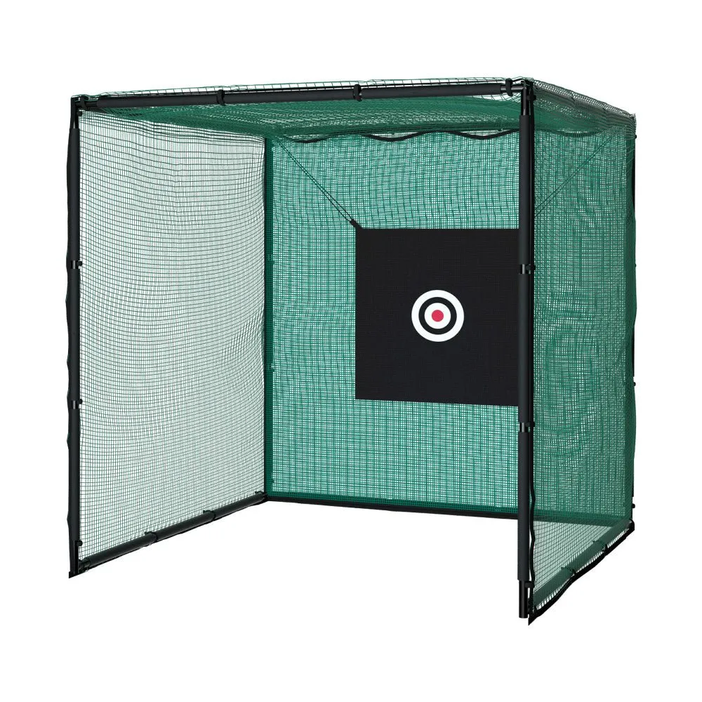 3m Hitting Net Golf Practice Cage with Steel Frame and Baseball/Football Training Functionality
