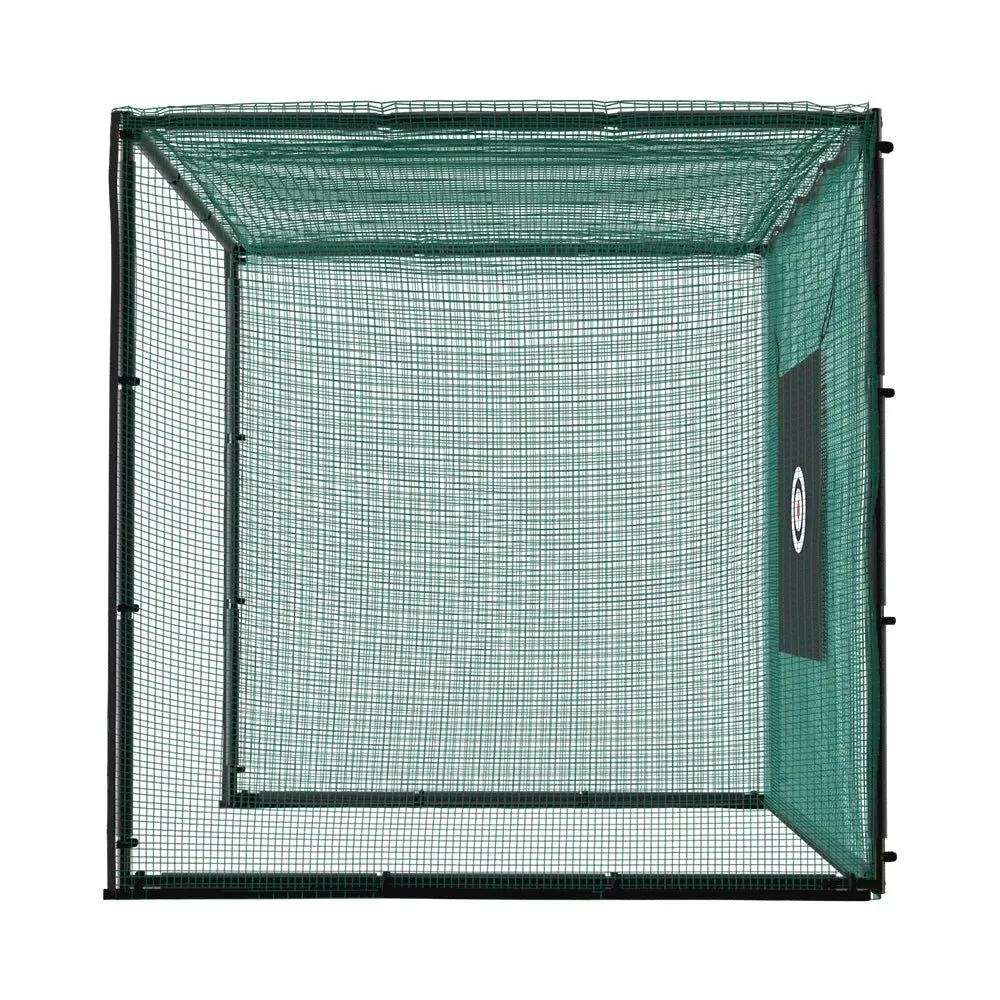 3m Hitting Net Golf Practice Cage with Steel Frame and Baseball/Football Training Functionality