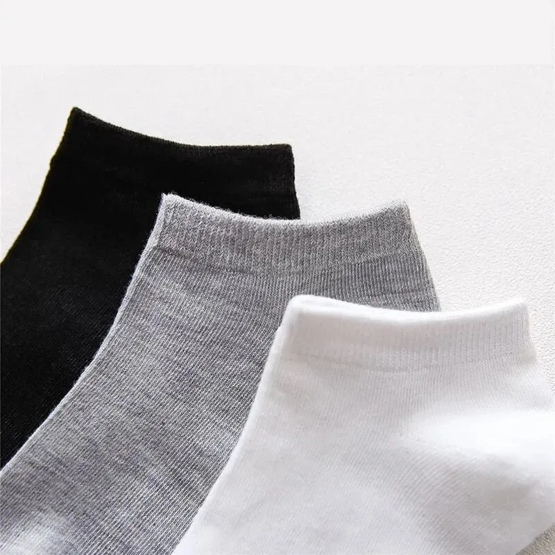 5 Pairs Mens Black Business Socks Breathable Comfortable High Quality Ankle Length