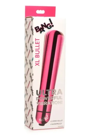 Bang! Vibrating Metallic XL Bullet - Pink