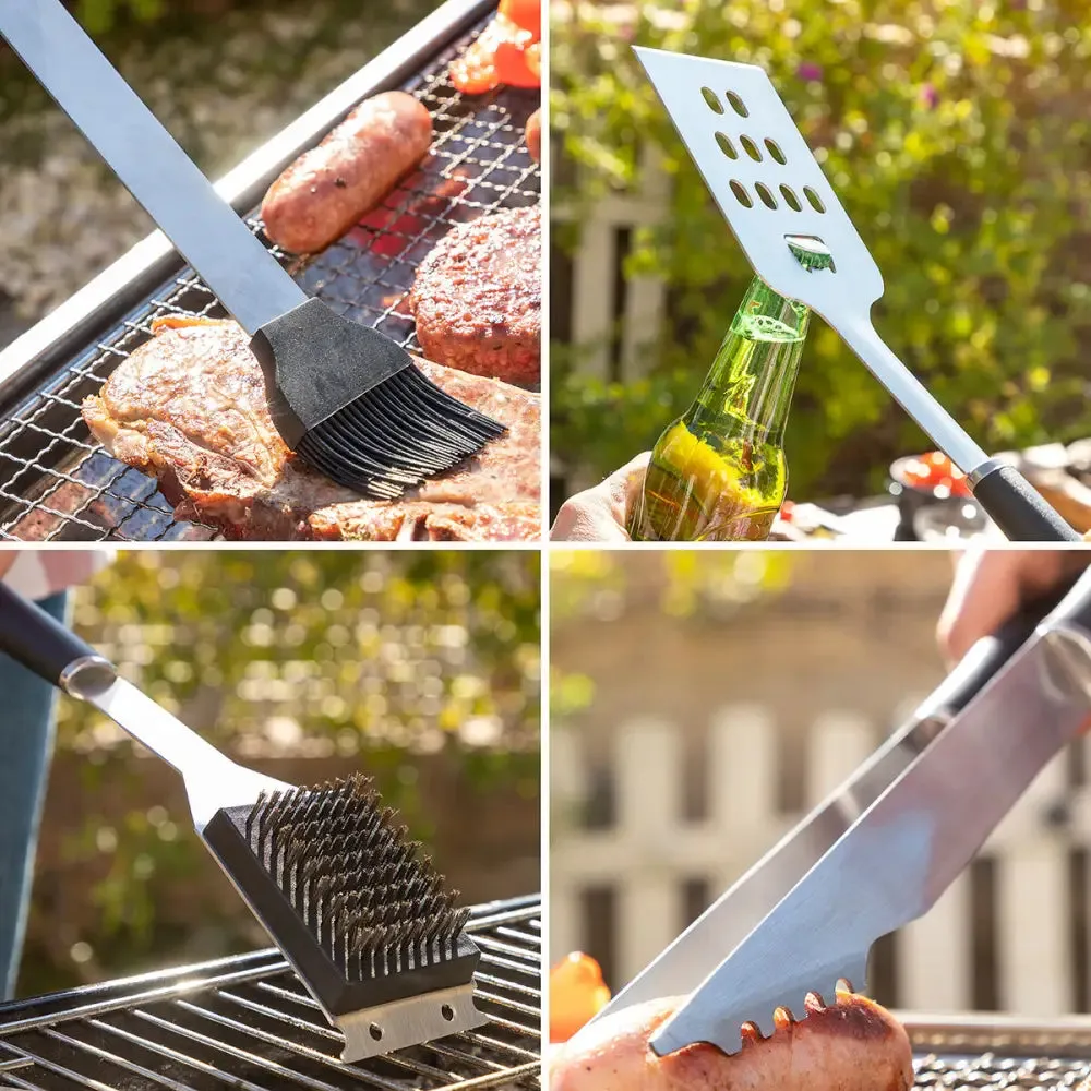 Bbq Utensils Kit with Case Bbset Innovagoods 12 Pieces