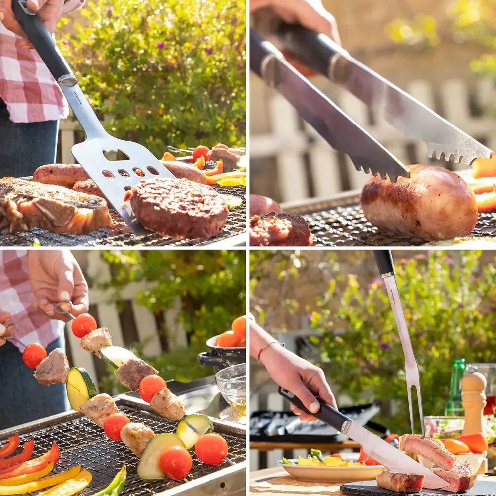 Bbq Utensils Kit with Case Bbset Innovagoods 12 Pieces