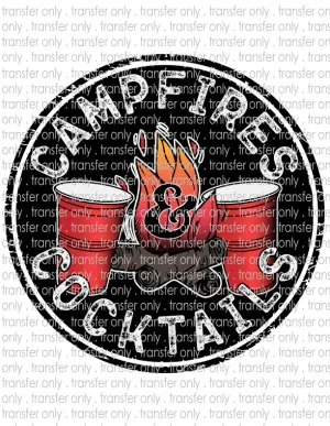 Campfires & Cocktails - Waterslide, Sublimation Transfers