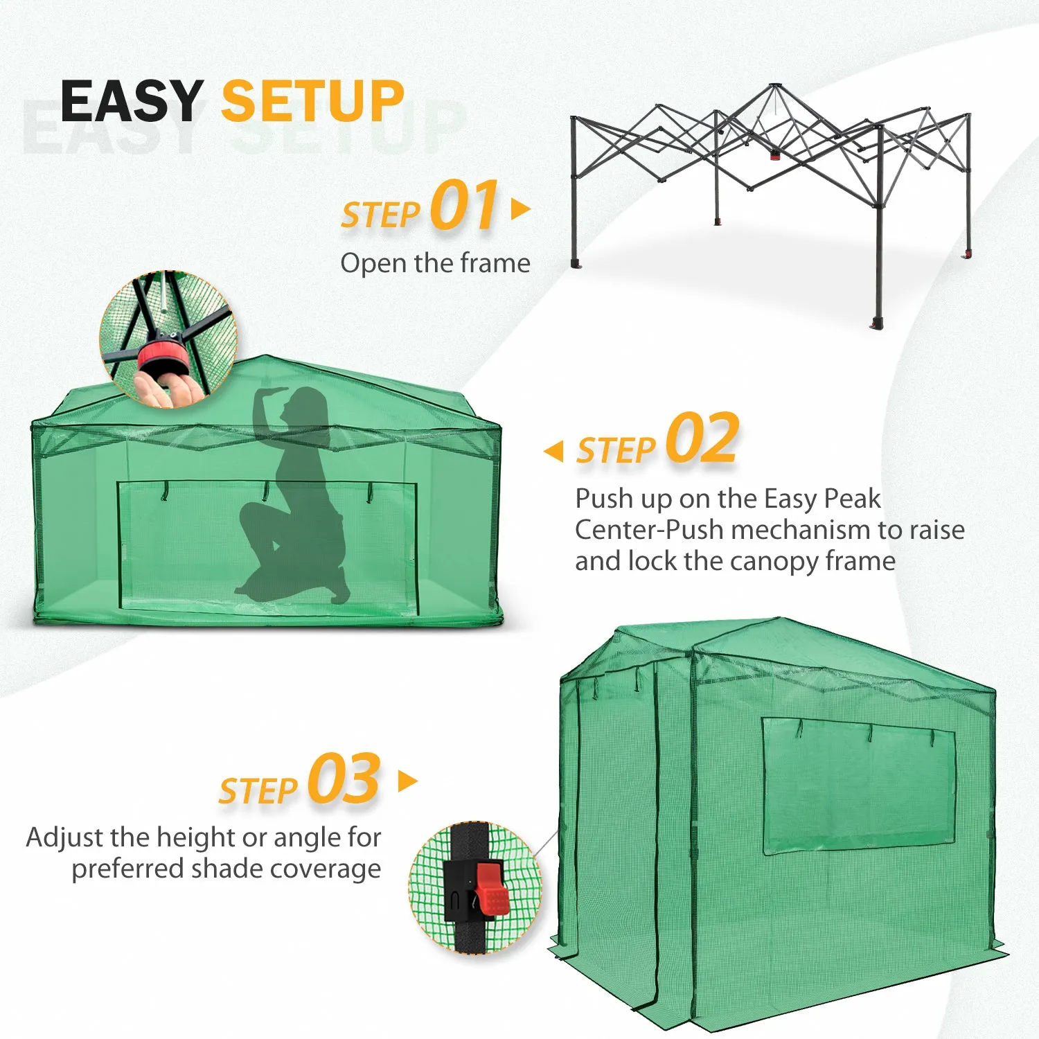 Easy Setup 8x6 Instant Pop Up Greenhouse