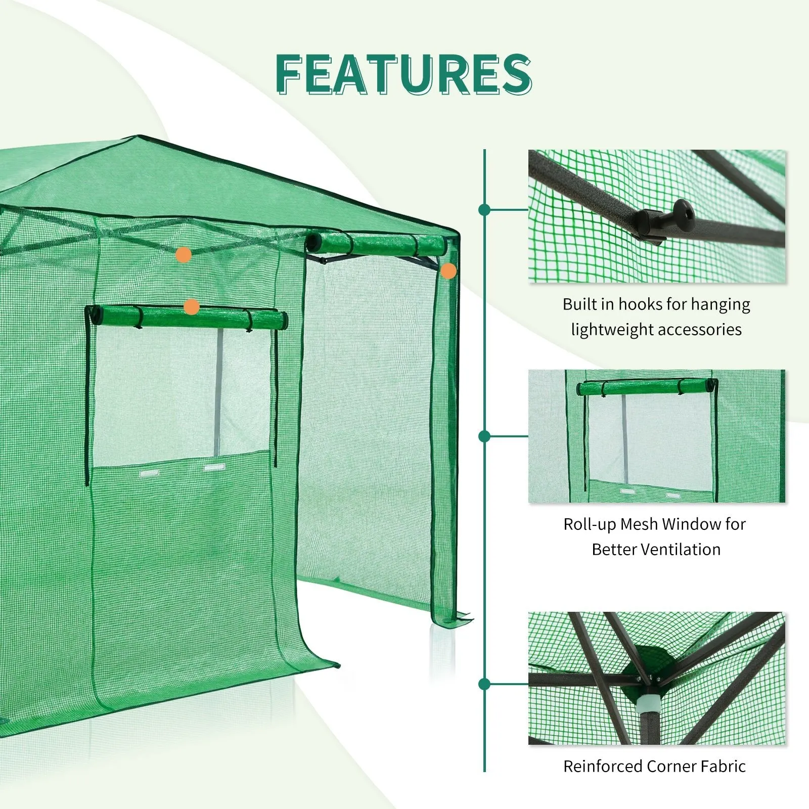 Easy Setup 8x6 Instant Pop Up Greenhouse