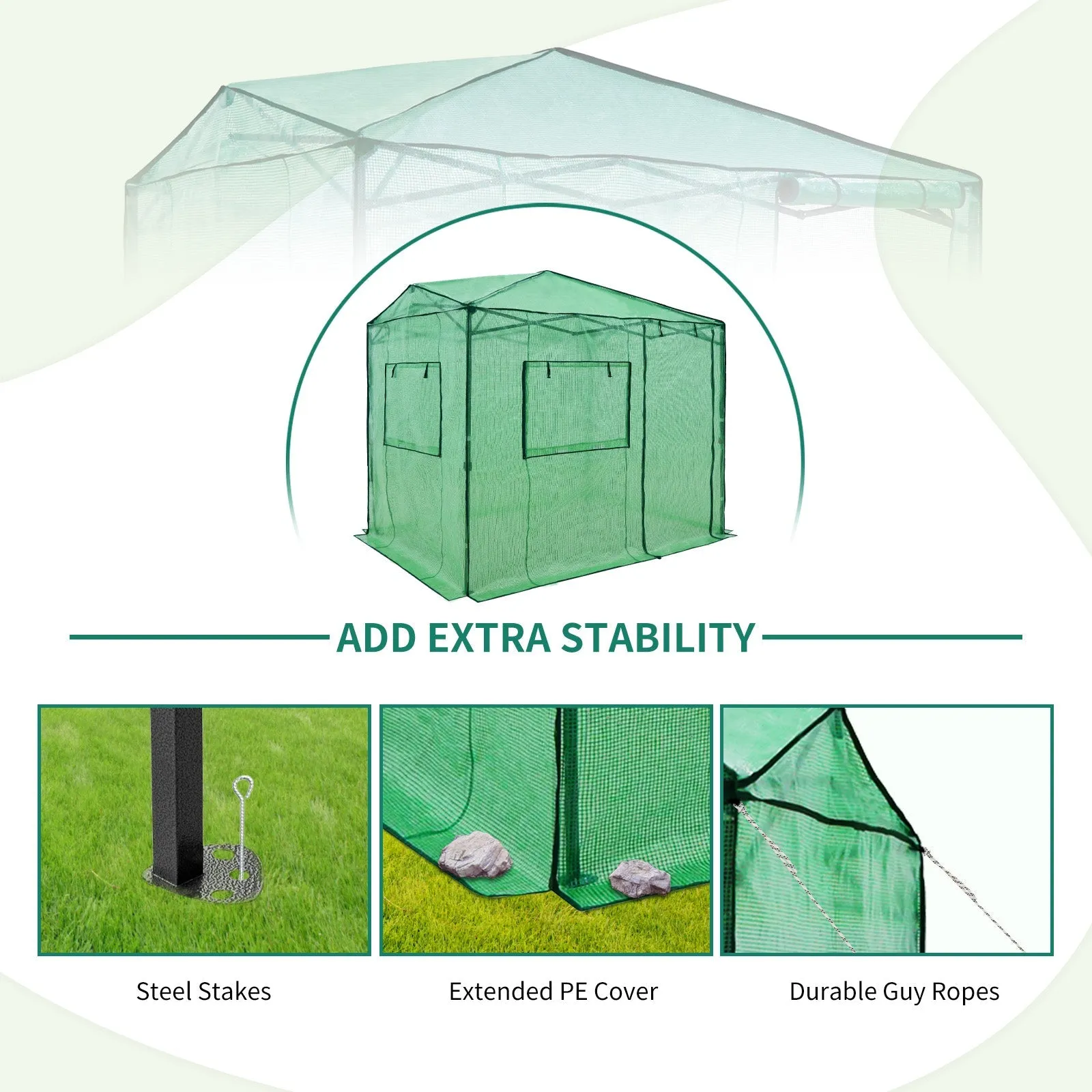 Easy Setup 8x6 Instant Pop Up Greenhouse