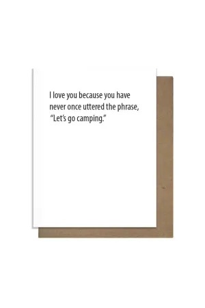 Go Camping Card