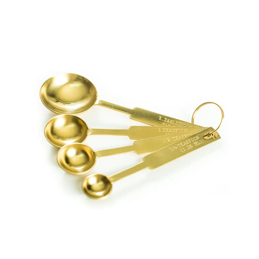 Gold Stainless Steel Measuring Spoons