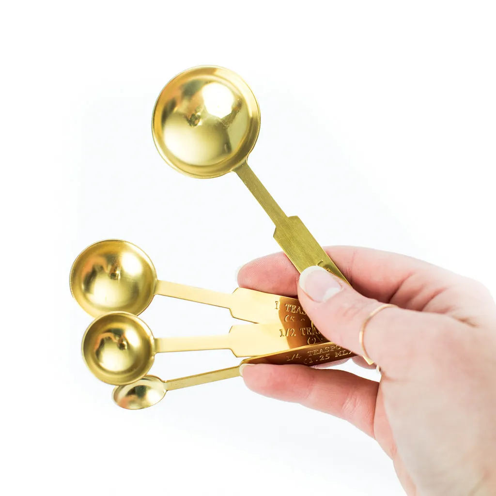 Gold Stainless Steel Measuring Spoons