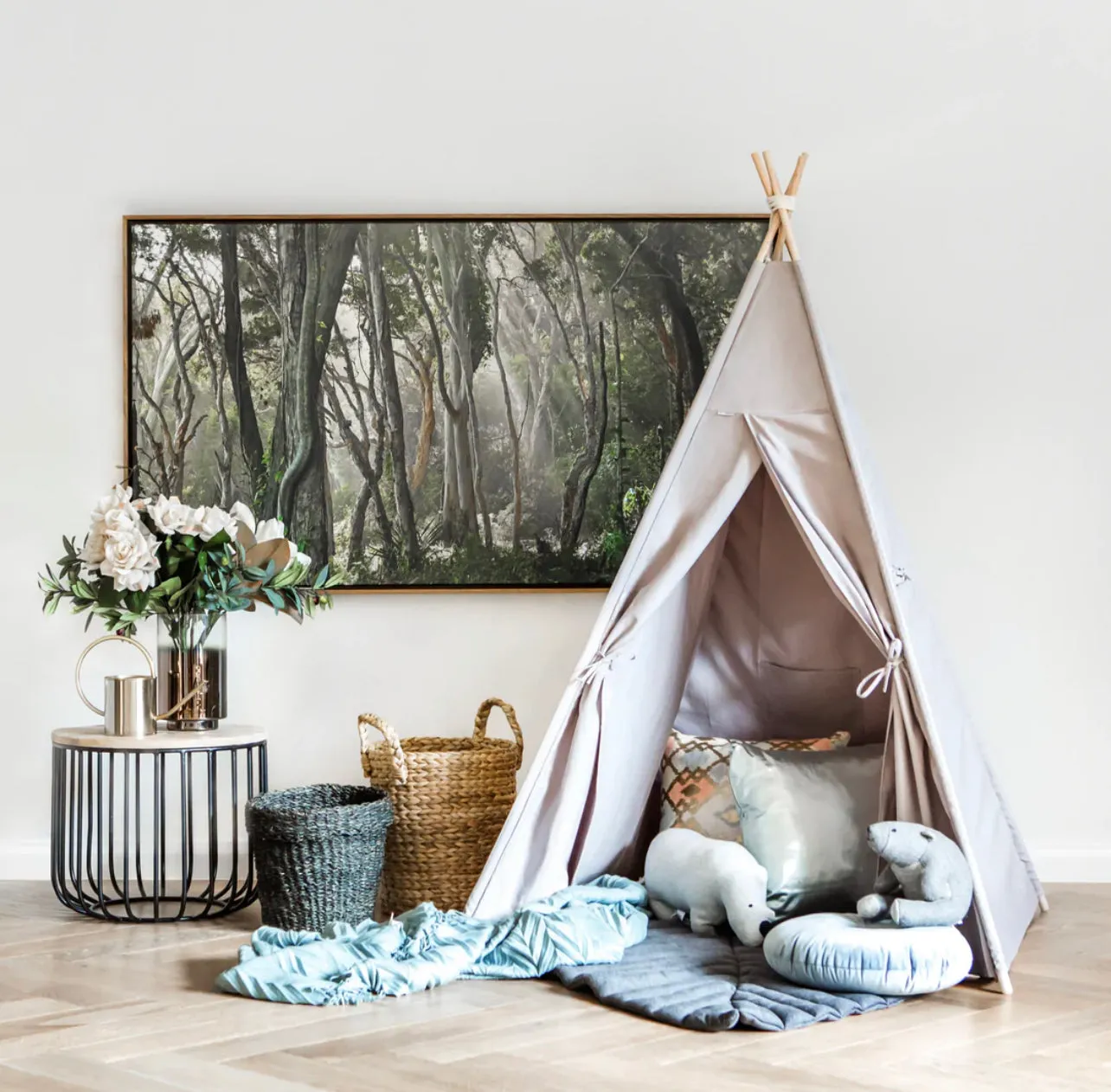Kids Teepee Tent | Grey