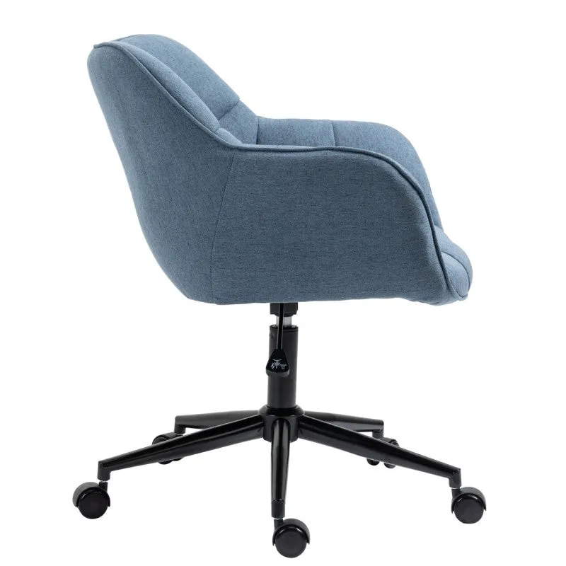 Mir Fabric Office Chair - Blue & Grey