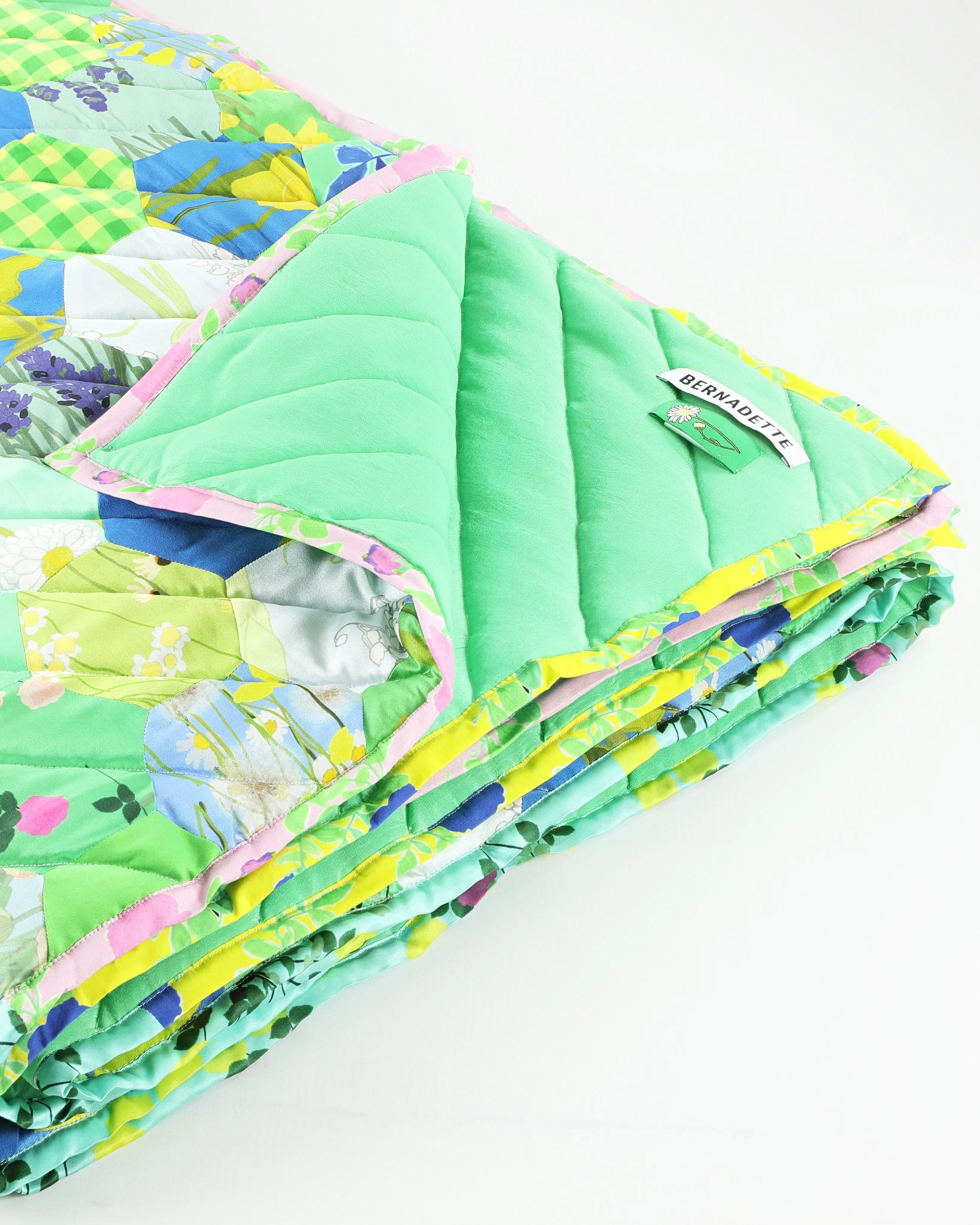 Upcycled Quilt - Greens & Blues