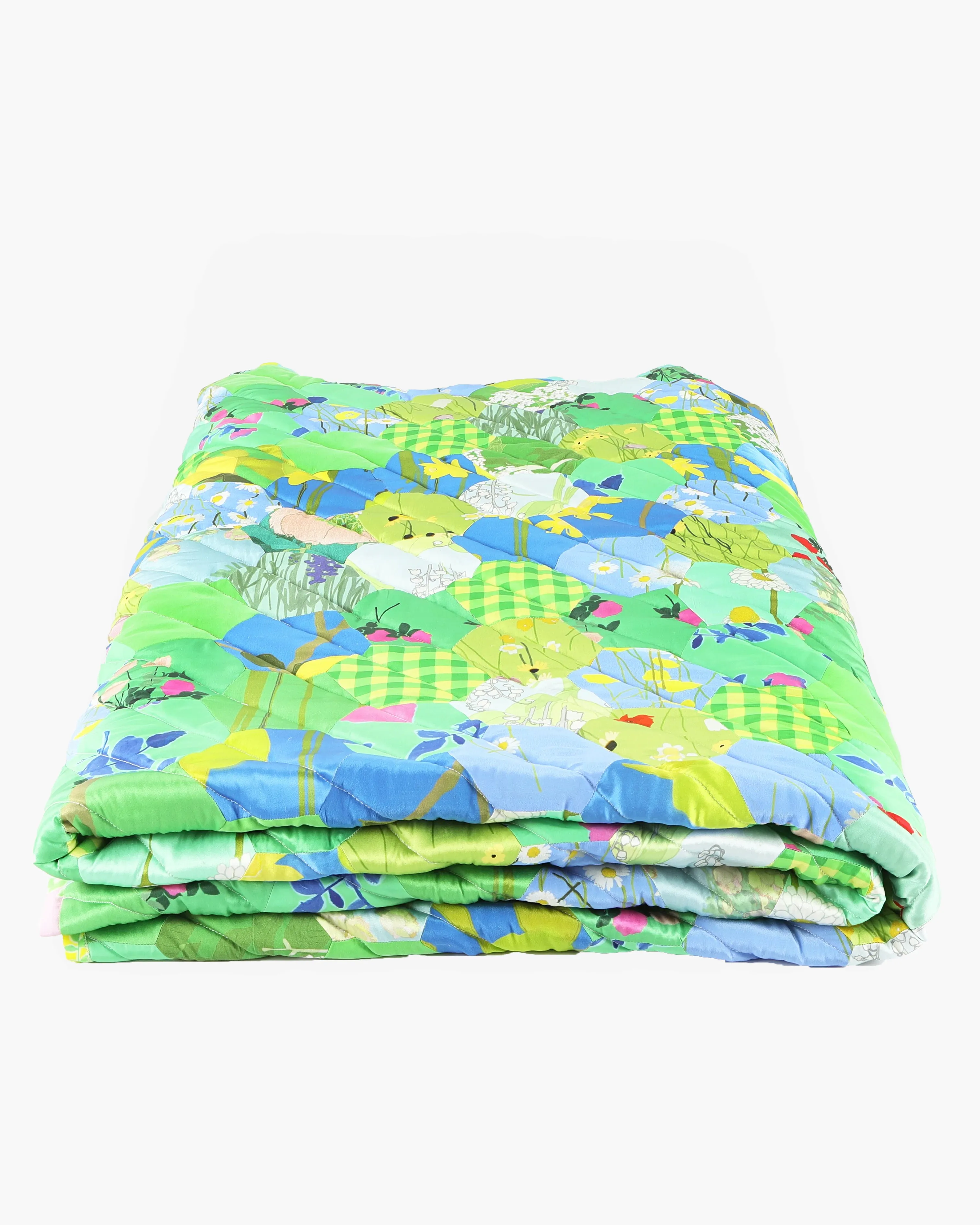 Upcycled Quilt - Greens & Blues