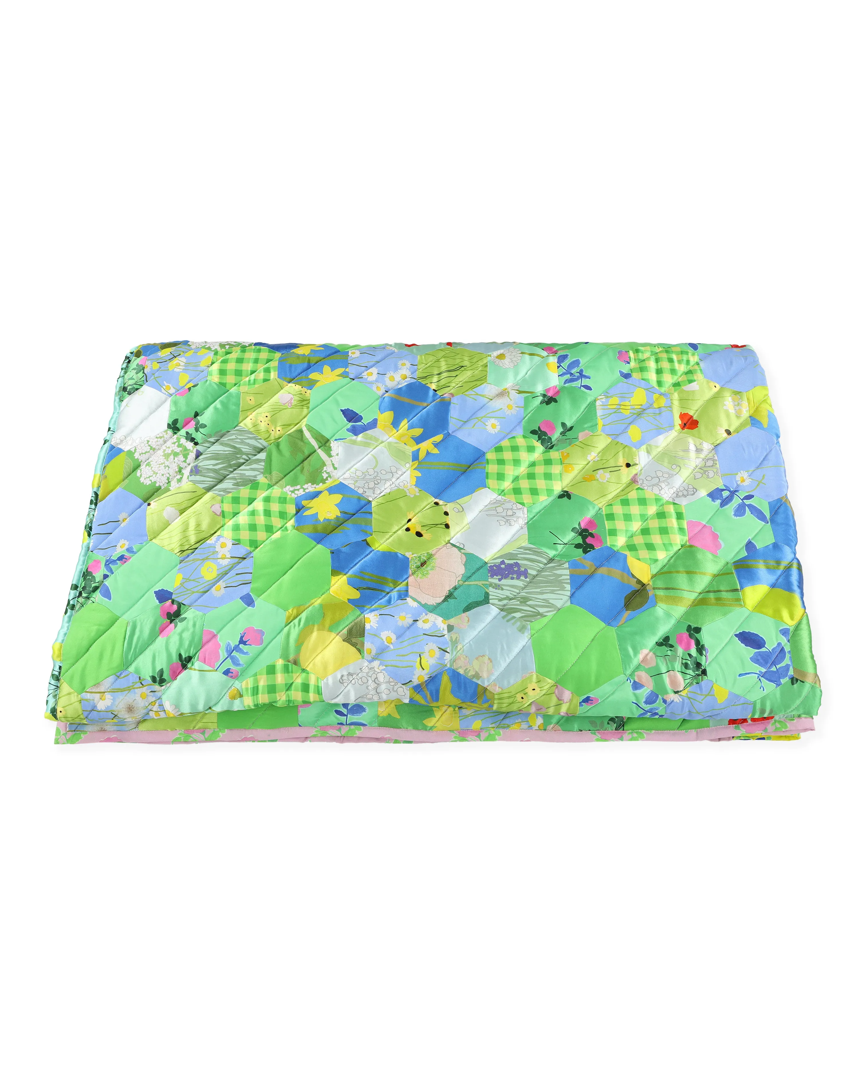 Upcycled Quilt - Greens & Blues