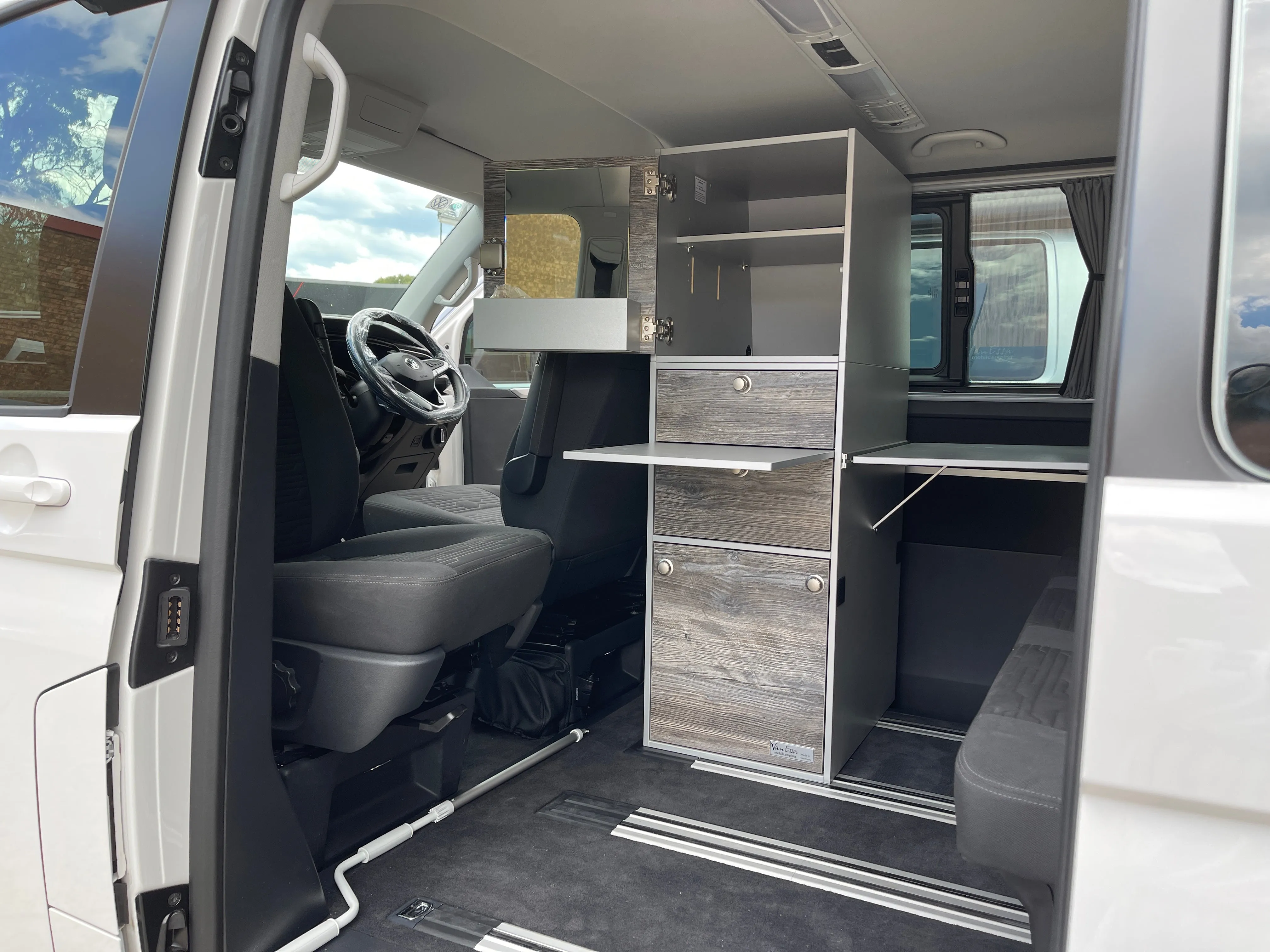 VanEssa Interior Storage Tower for Volkswagen T5/T6/6.1 California / Multivan / Transporter