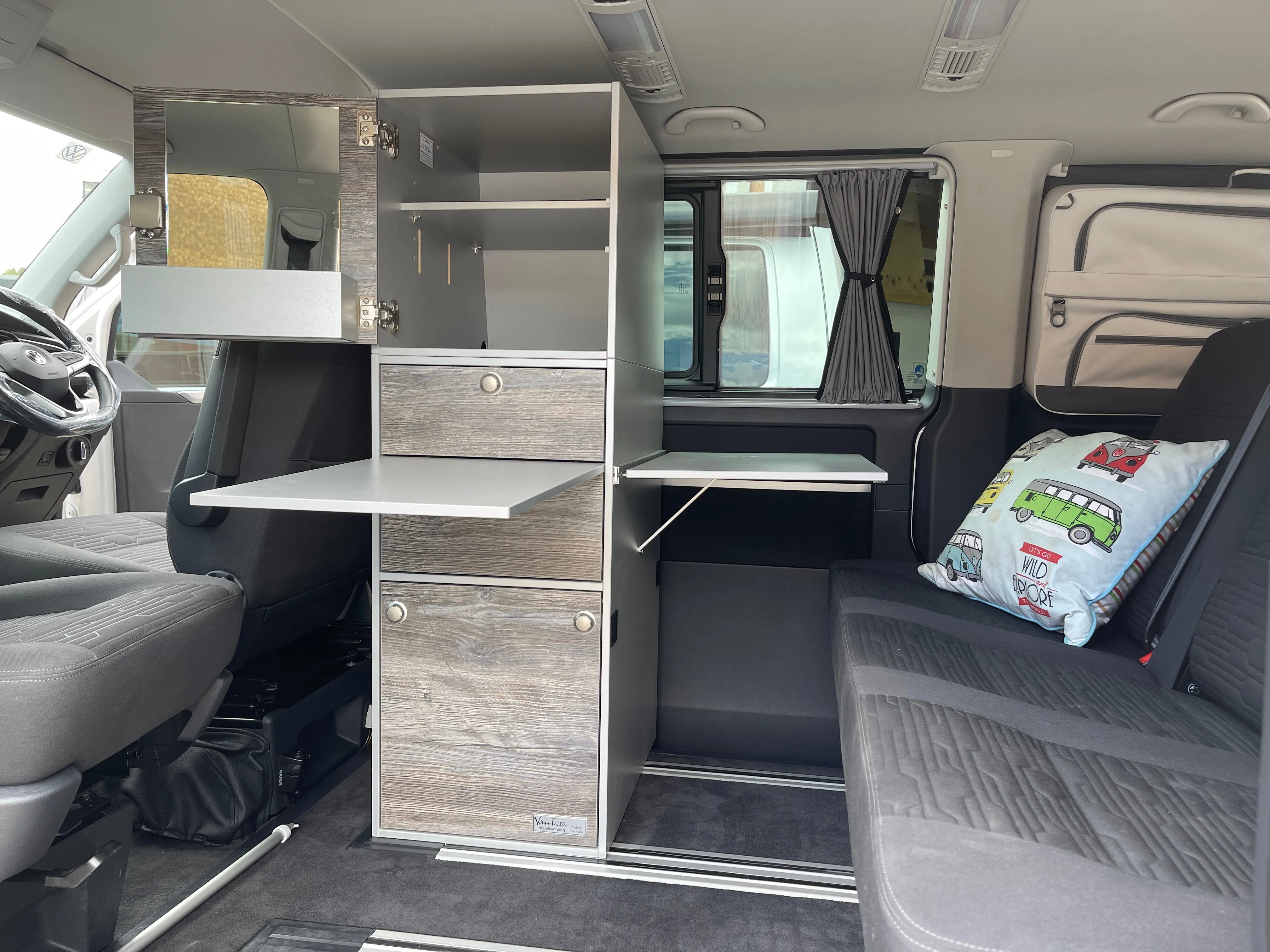 VanEssa Interior Storage Tower for Volkswagen T5/T6/6.1 California / Multivan / Transporter