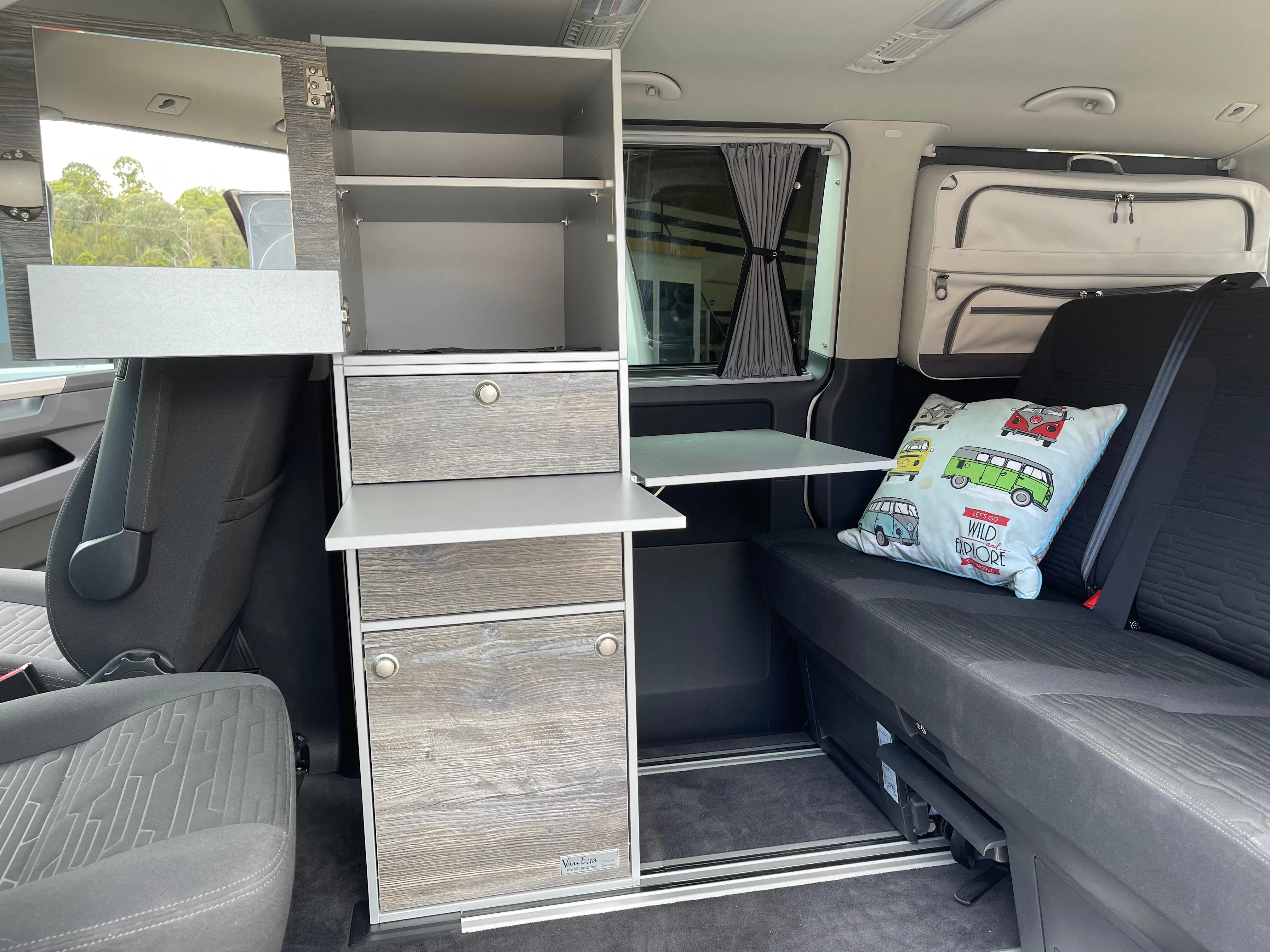 VanEssa Interior Storage Tower for Volkswagen T5/T6/6.1 California / Multivan / Transporter