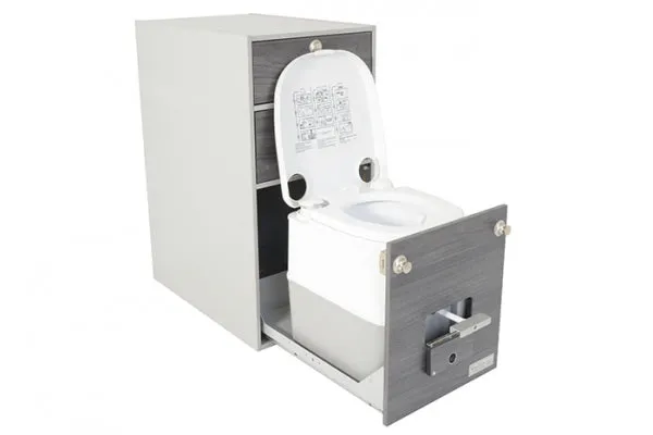 VanEssa Mobilcamping T2 Interior Module with Porta-Potti Toilet for Volkswagen T5/T6/6.1 California / Multivan / Transporter