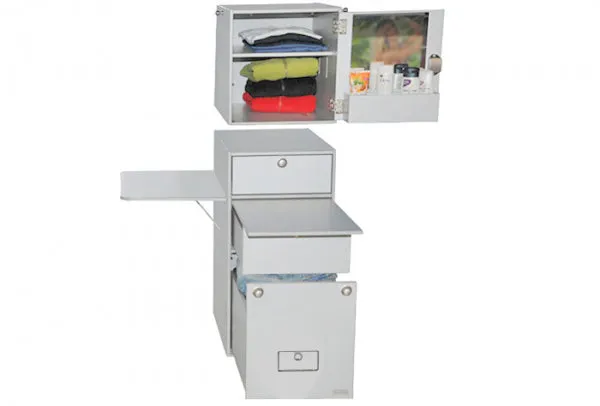 VanEssa Mobilcamping T2 Interior Module with Porta-Potti Toilet for Volkswagen T5/T6/6.1 California / Multivan / Transporter